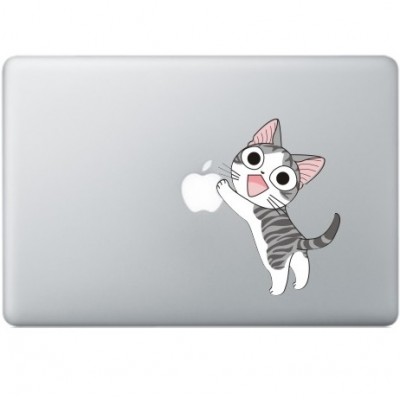 Fröhlich Katze MacBook Aufkleber